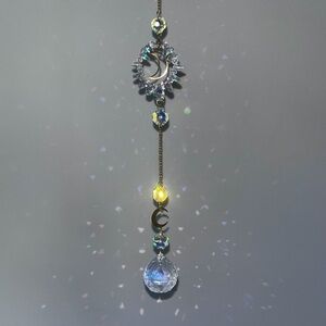 Crystal Moon Handmade Sun Catcher Decor